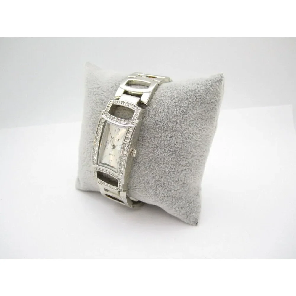 Women Decade Quartz WR Analog 20mm Dial Causal‎ Tank Style Watch (G654)